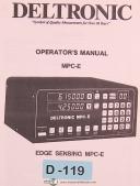 Deltronics-Deltronic MPC-E, 330A & DH14, Edge Sensing Machine, Operators Manual Year (1996)-330A-DH14-MPC-E-01